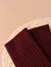 Kaschmirsocken – Aubergine