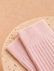 Kaschmir-Socken – Hellrosa