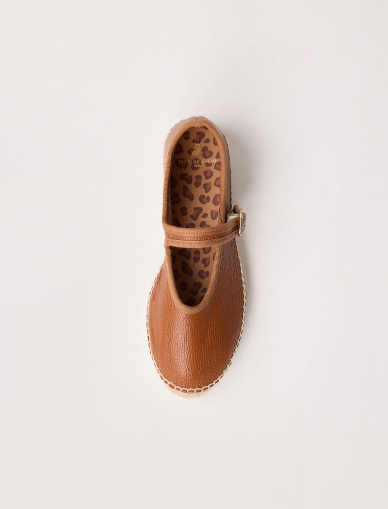 Pipa - Cognac geprägtes Leder - Image principale