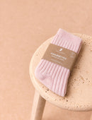 Kaschmir-Socken – Hellrosa