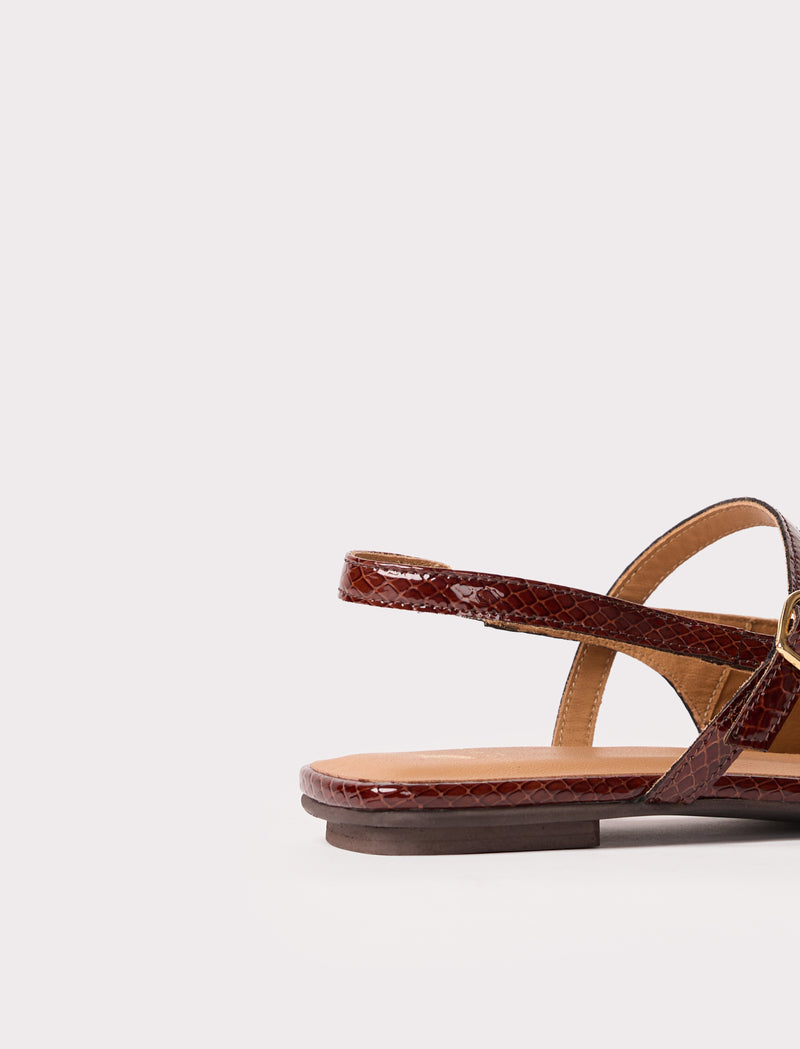 Lila - Mahagoni-Reptilleder - Image principale