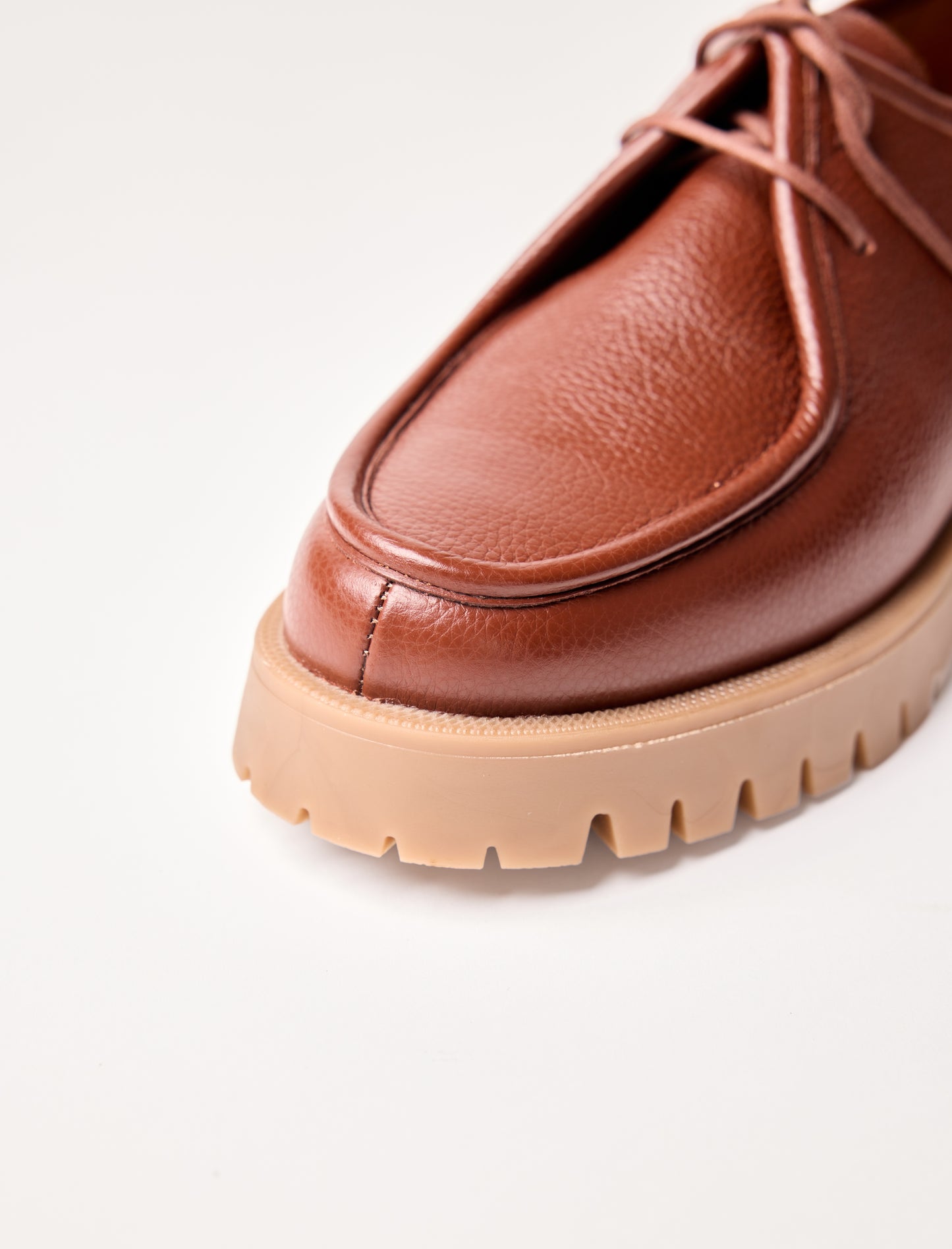 Janet - Cognac geprägtes Rindleder