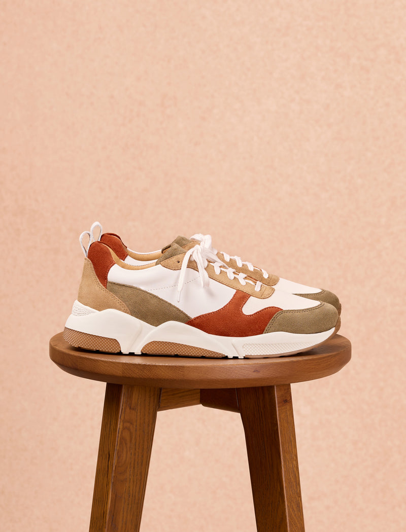 Running Thelma - Weiß, Rost & Khaki - Image principale