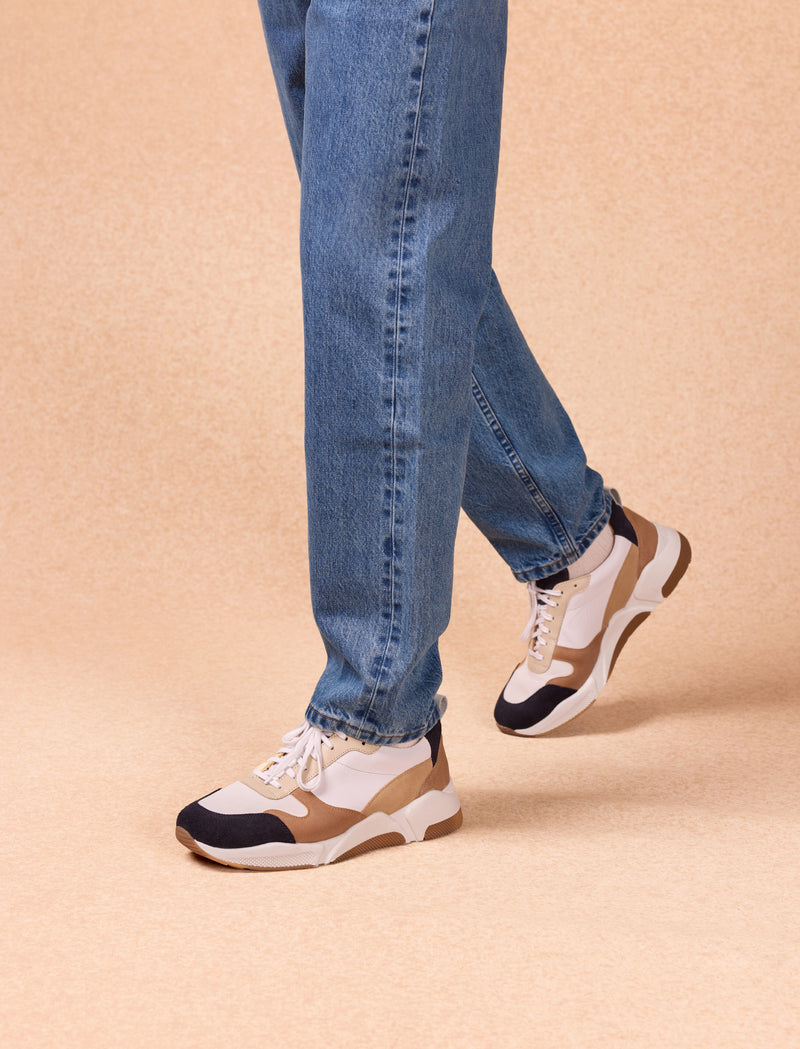 Running Thelma - Weiß und Karamell - Image principale