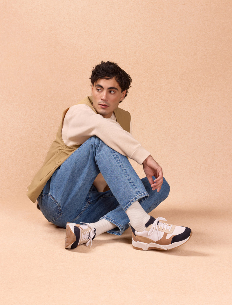 Running Thelma - Weiß und Karamell - Image principale