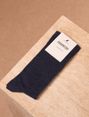 Chaussettes côtelées - Navy