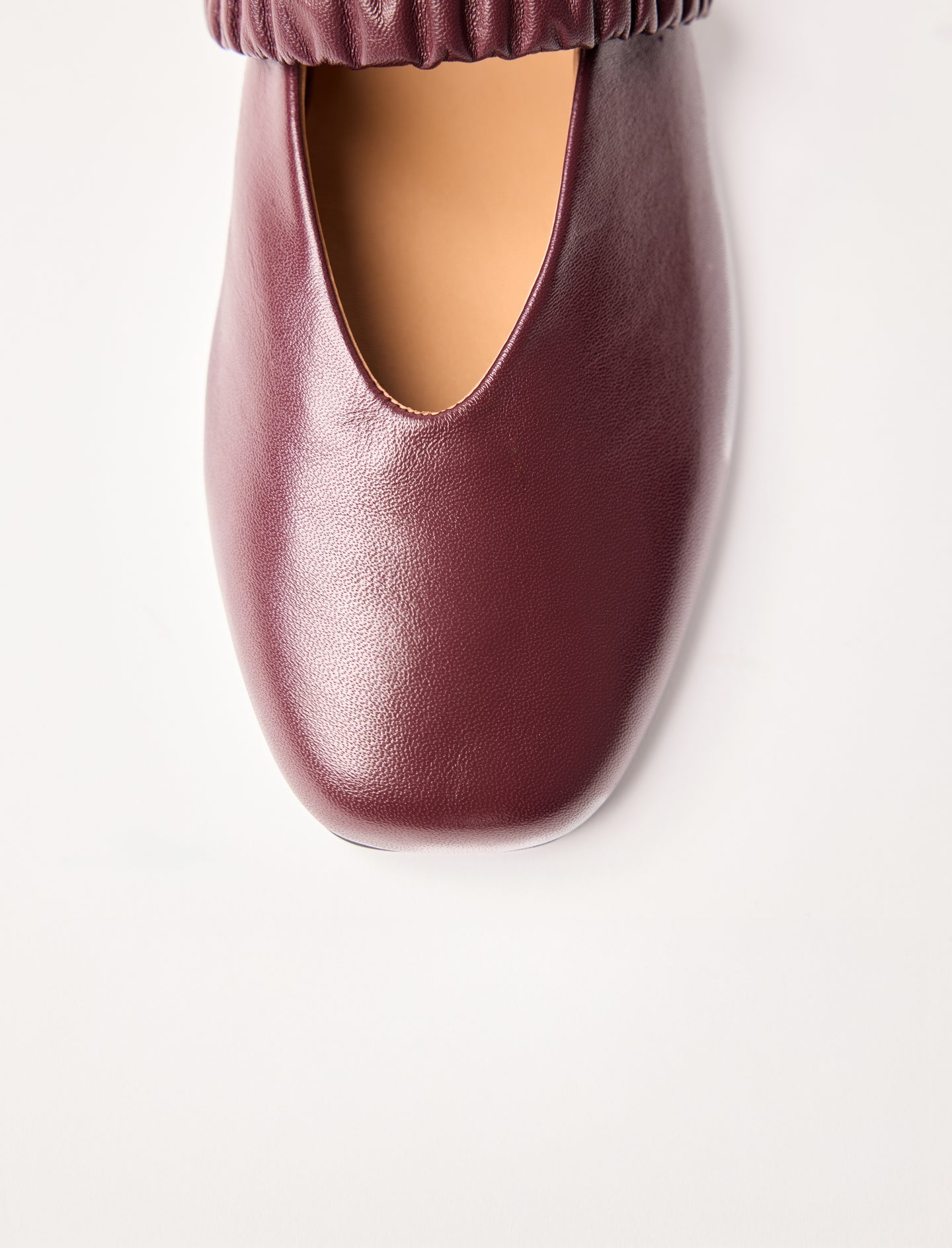 ballerines en cuir lisse pour femme