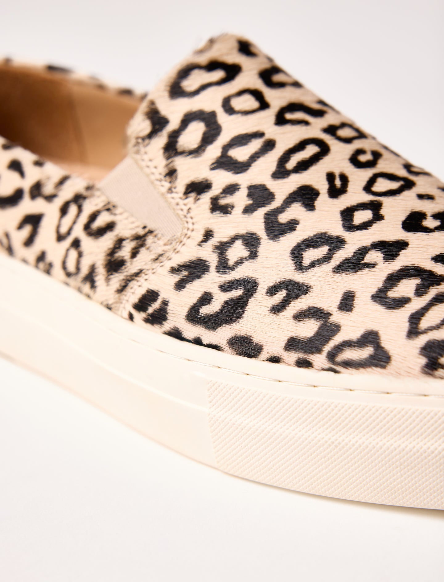 slippers en cuir pony pour femme