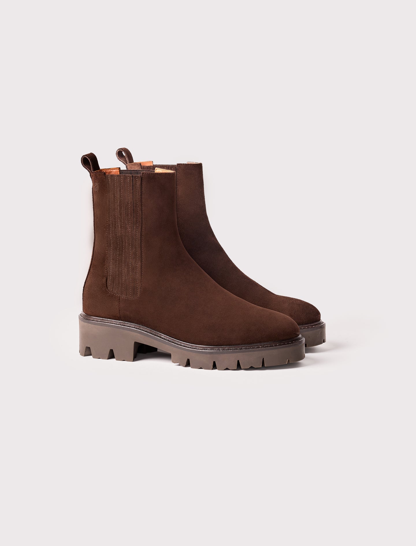 bottines en cuir waterproof brun pour femme