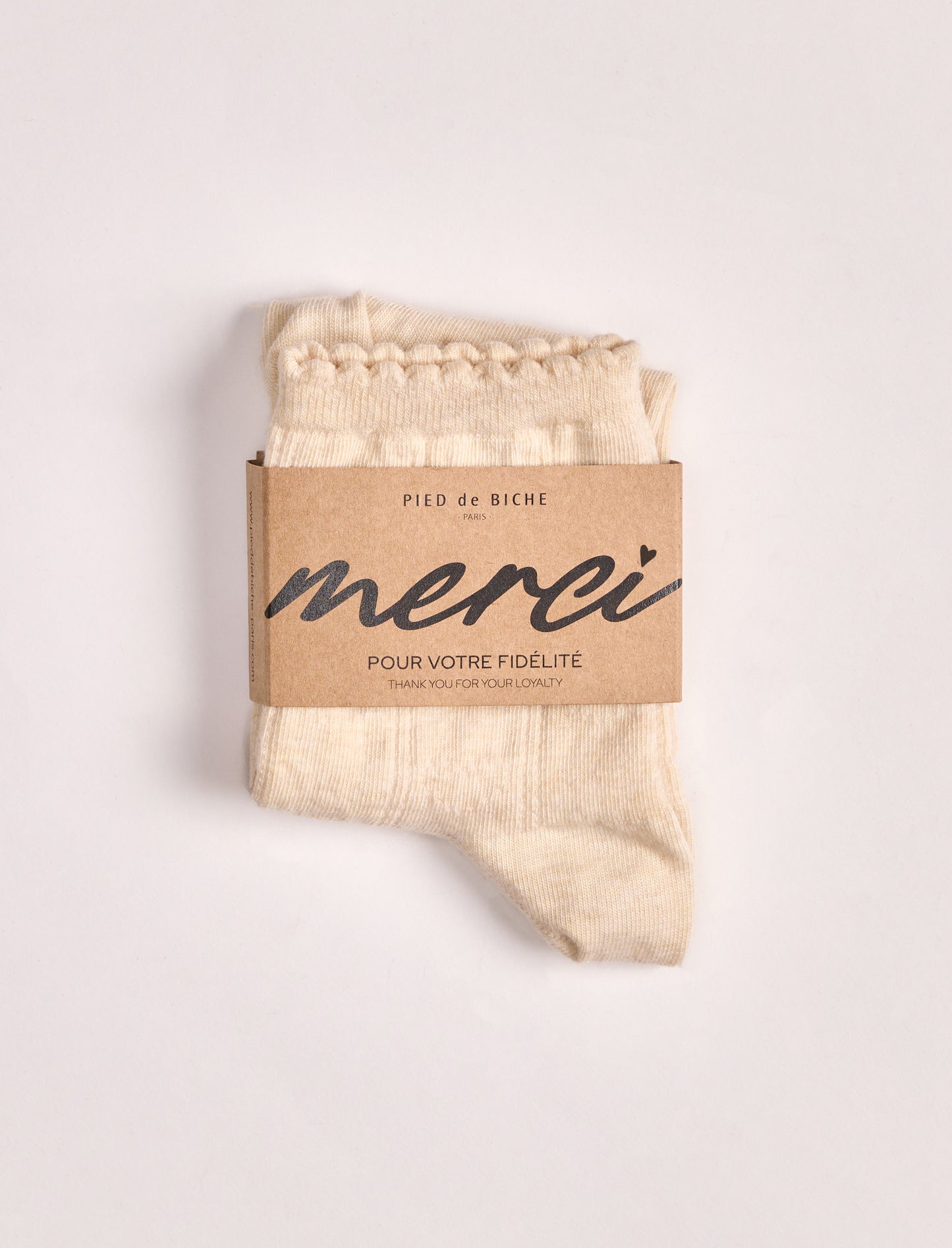 Gift Socks - Heather Beige