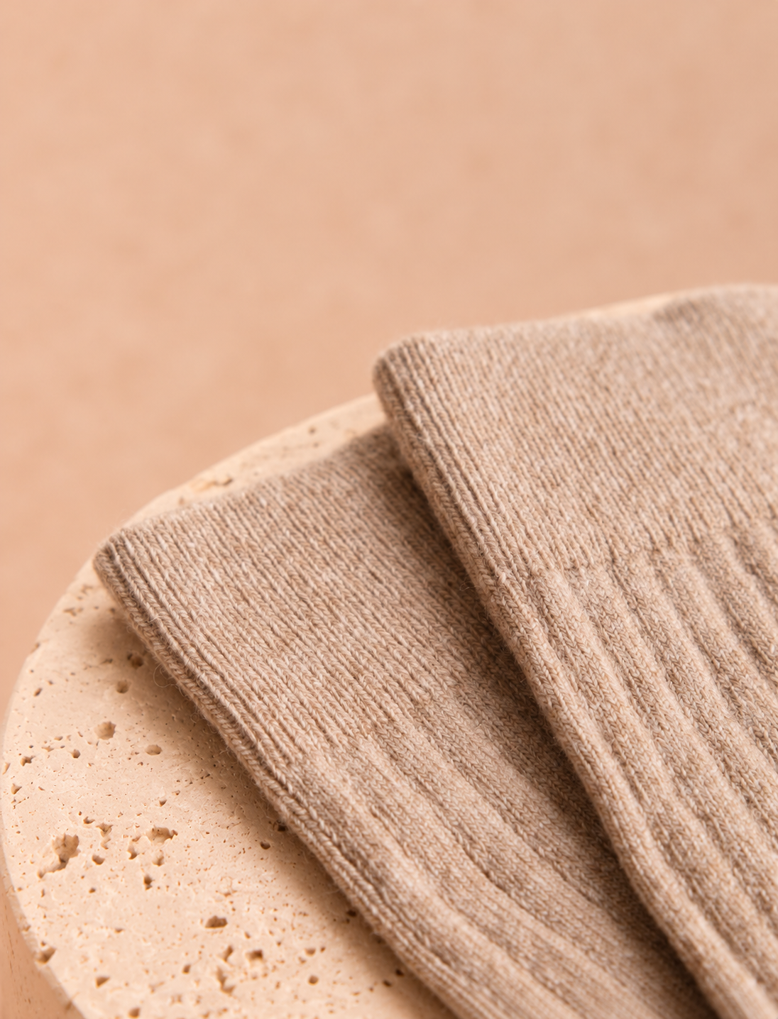 Kaschmir-Socken – Beige