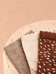 Socken-Set – Braun, Beige & Mokka