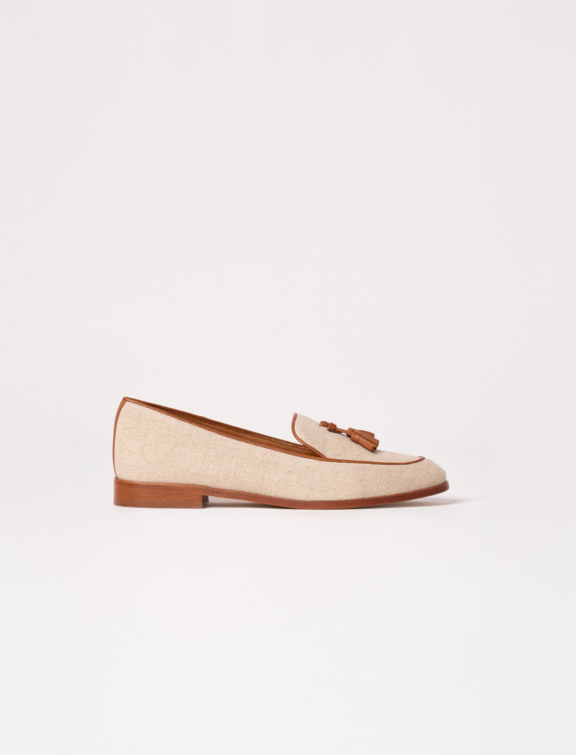 mocassins en lin pour femme