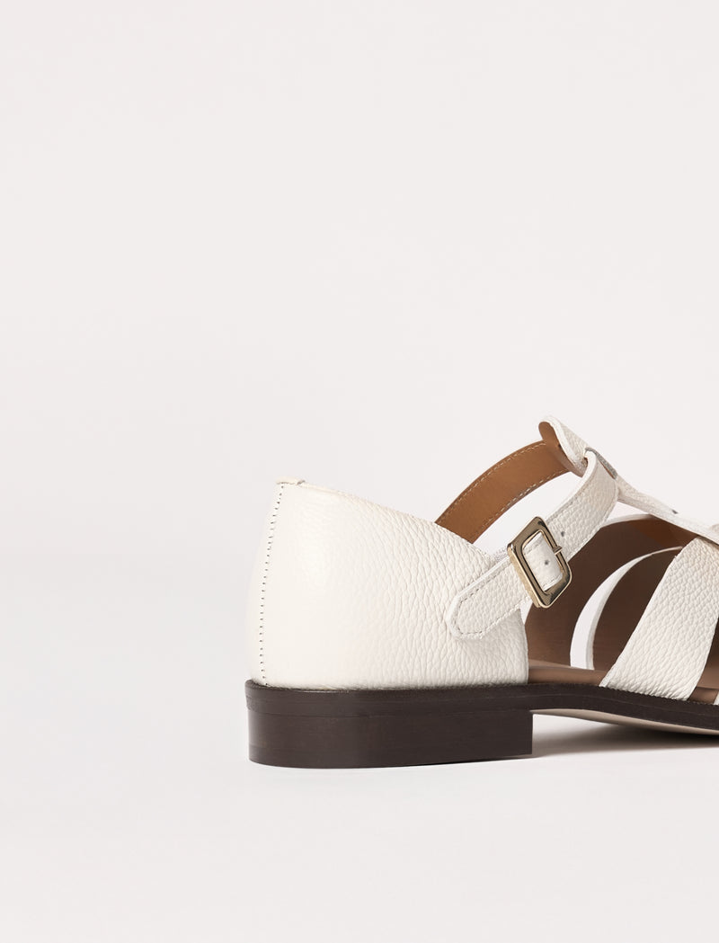 Roxane - Elfenbein geprägtes Leder  - Image principale