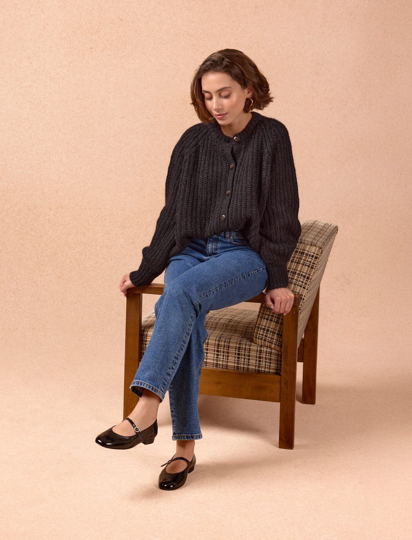 Camélia - Schwarz Hochglanzlack 