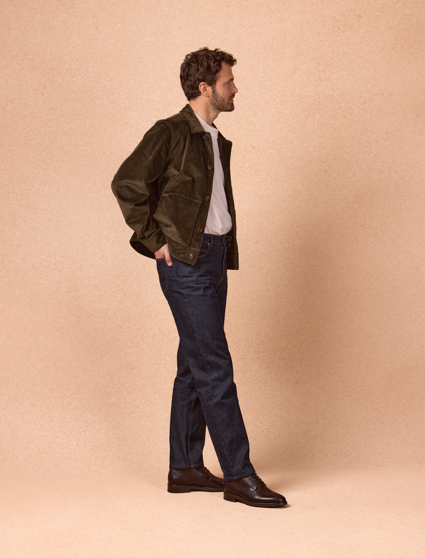 Gaspard - Brauner Veloursleder 