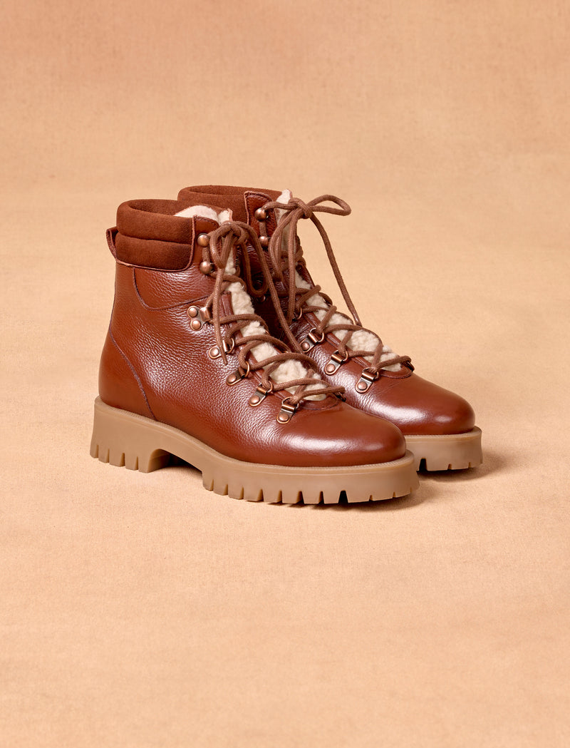 Astrid mit Futter - Cognac  - Image principale