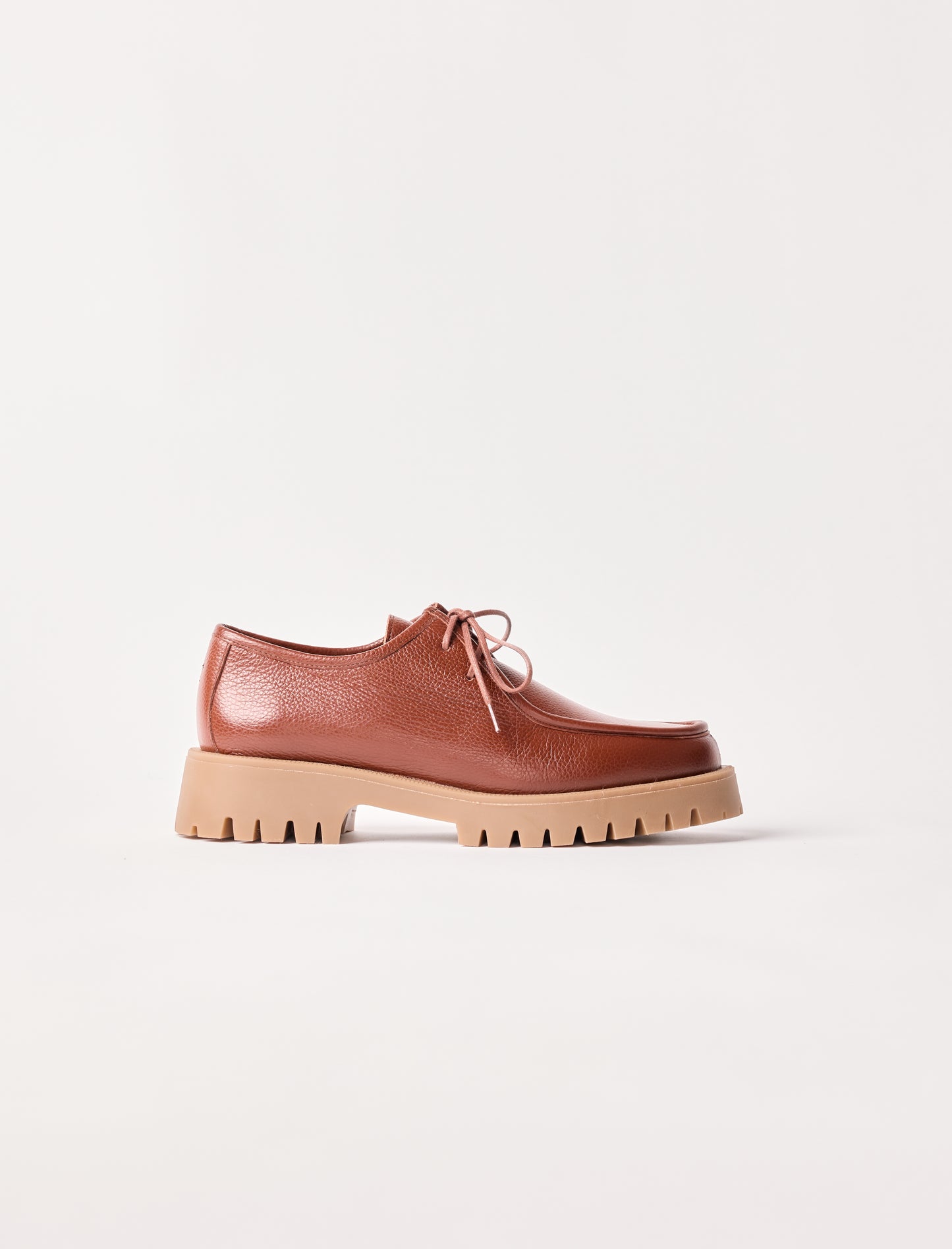 Janet - Cognac geprägtes Rindleder 