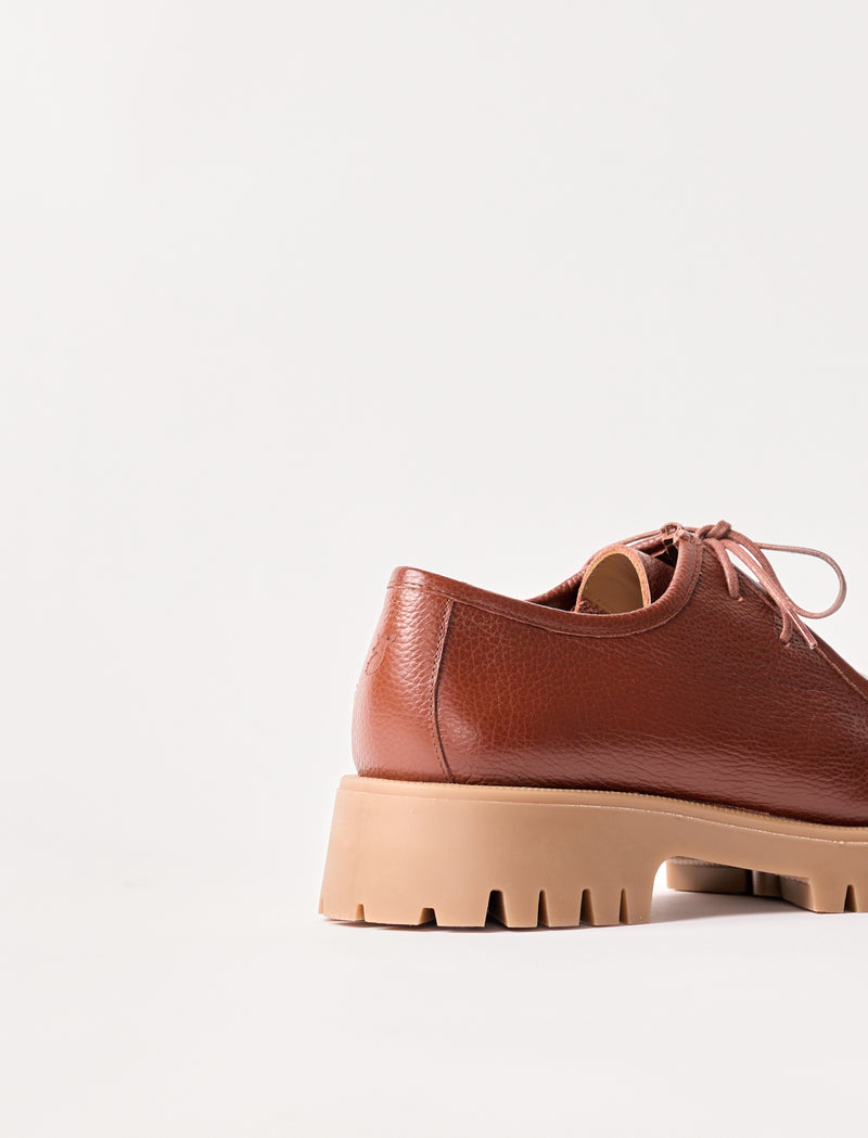 Janet - Cognac textured grain leather  - Image principale