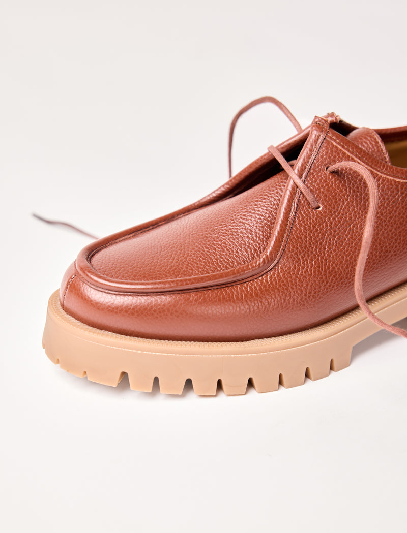 Janet - Cognac textured grain leather  - Image principale