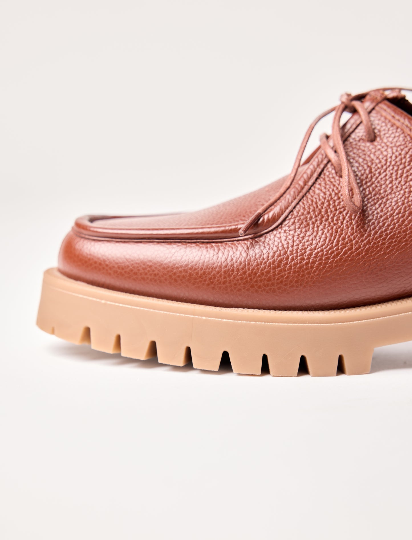 Janet - Cognac geprägtes Rindleder 