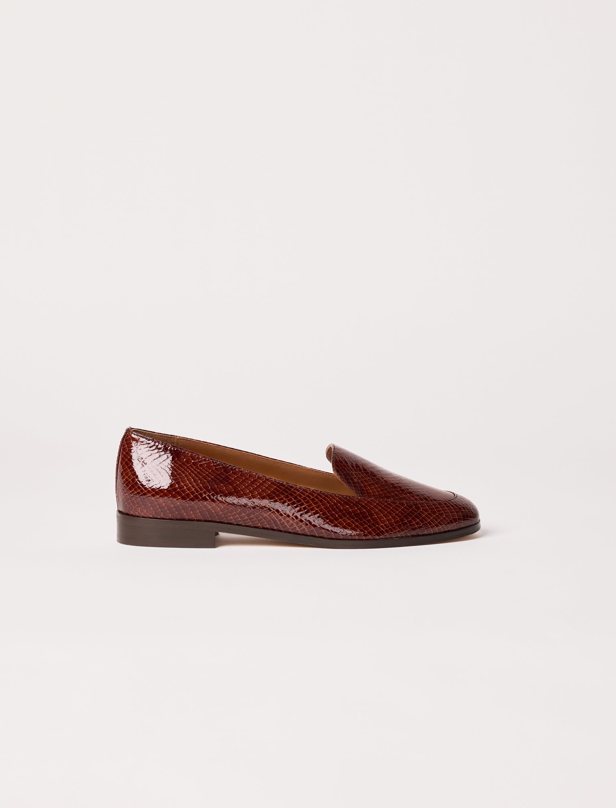 mocassins en cuir verni pour femme