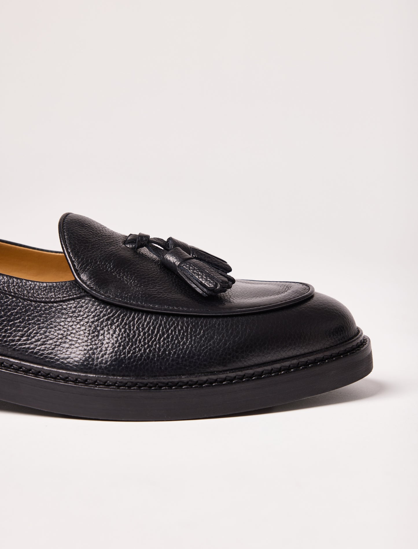 Paul - Schwarz genarbtes Leder 