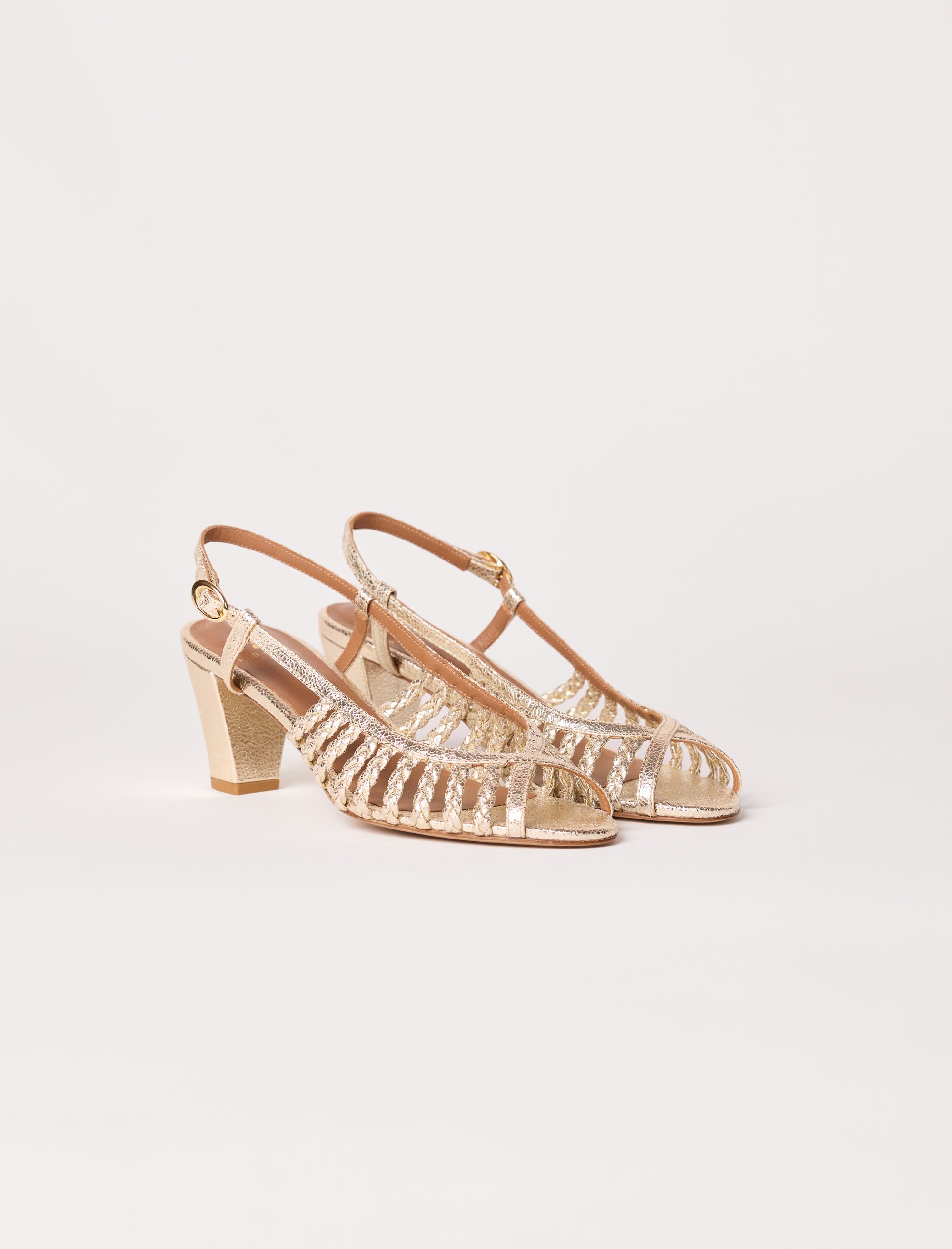 sandales dorées pour femme