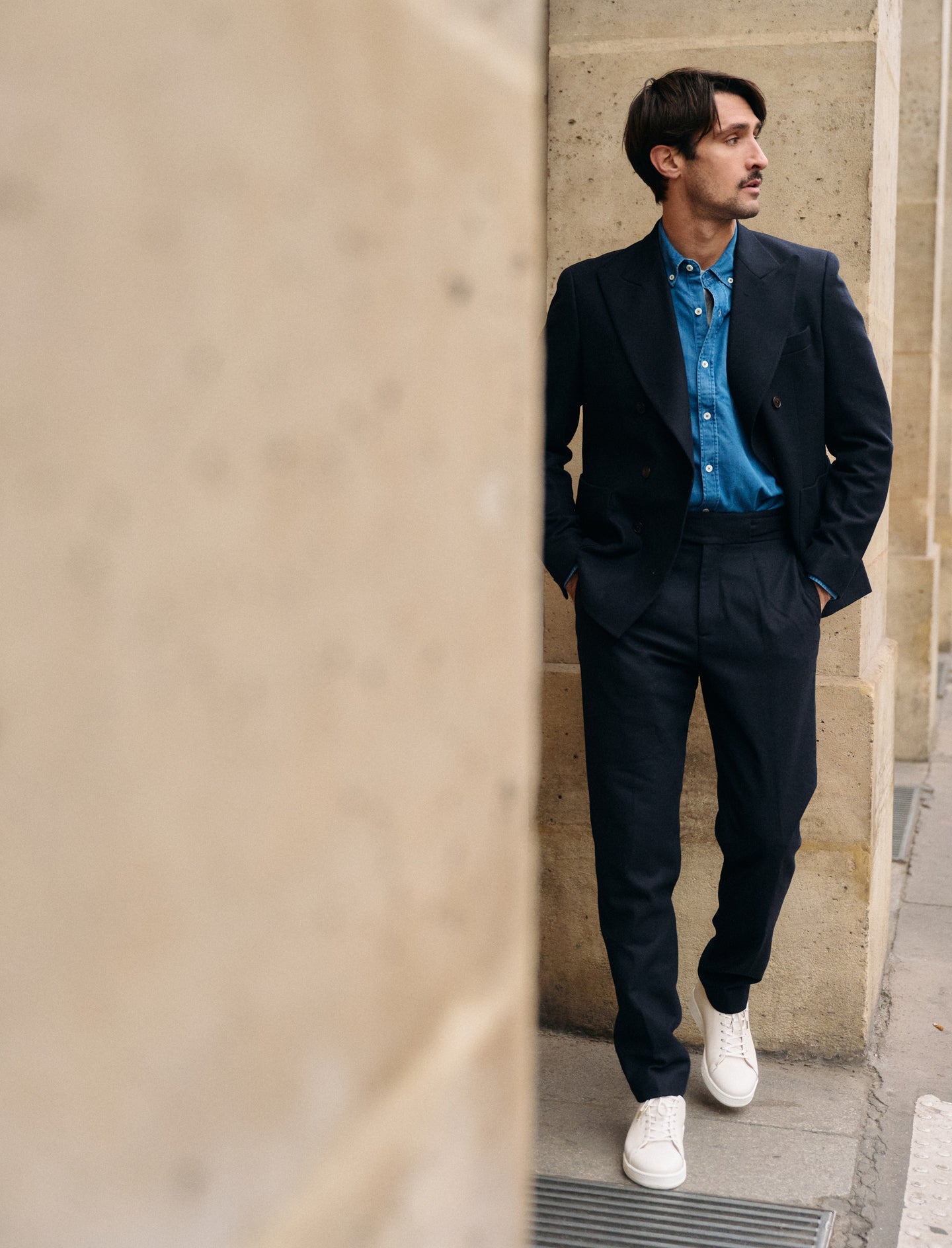 sneakers en cuir blanc pour homme