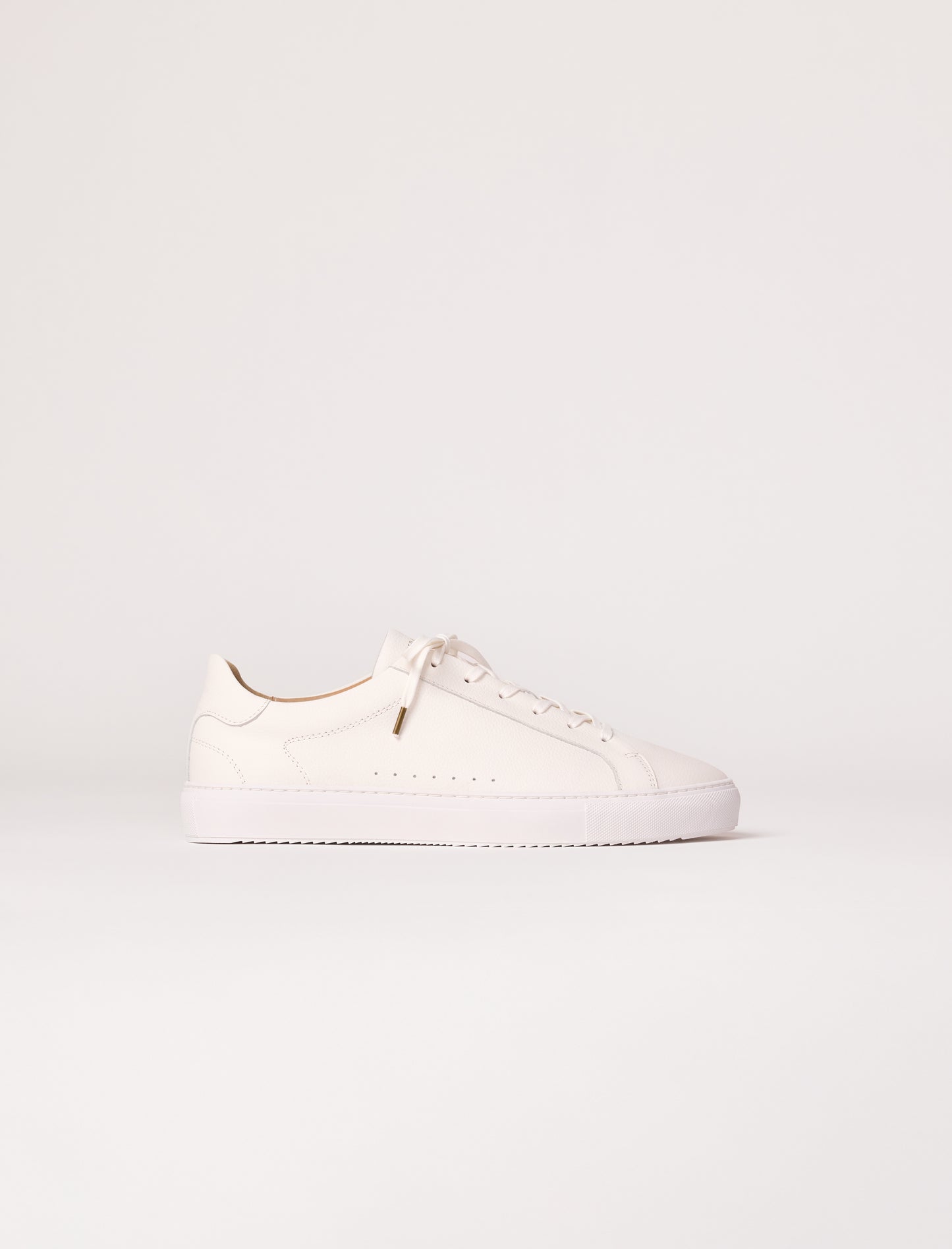 Billy V4 - Weißes genarbtes Leder 