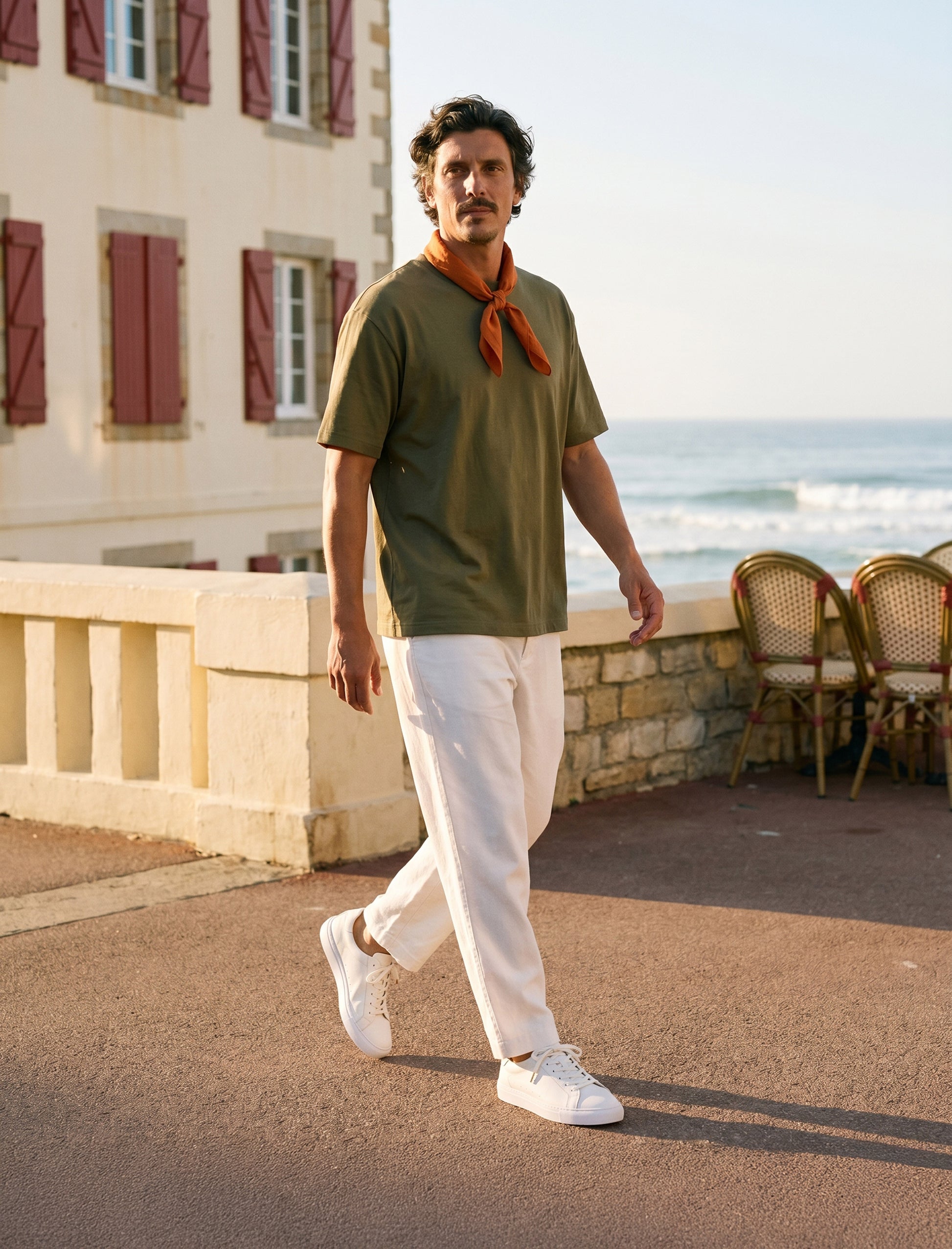 sneakers en cuir blanc pour homme