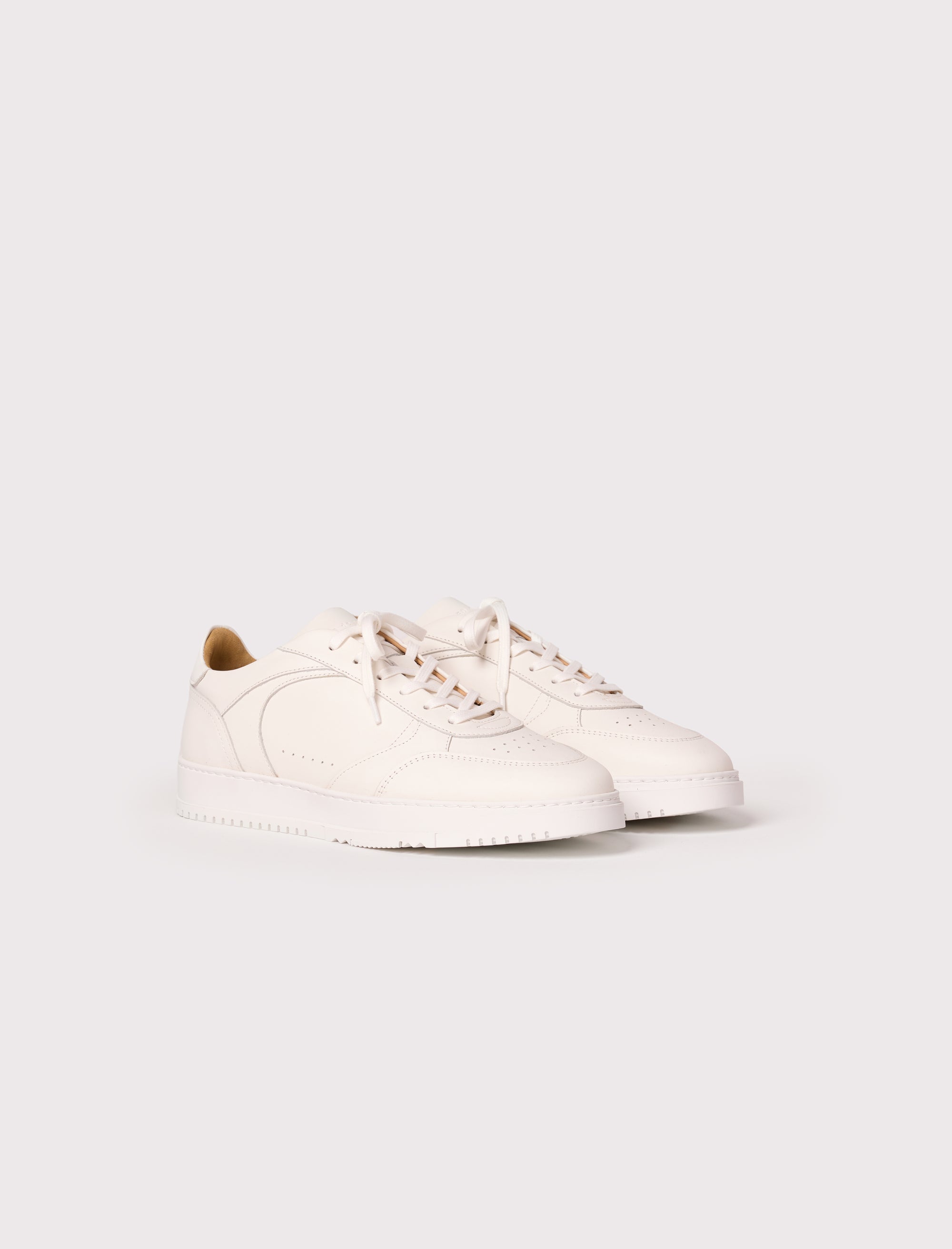 sneakers en cuir blanc pour homme
