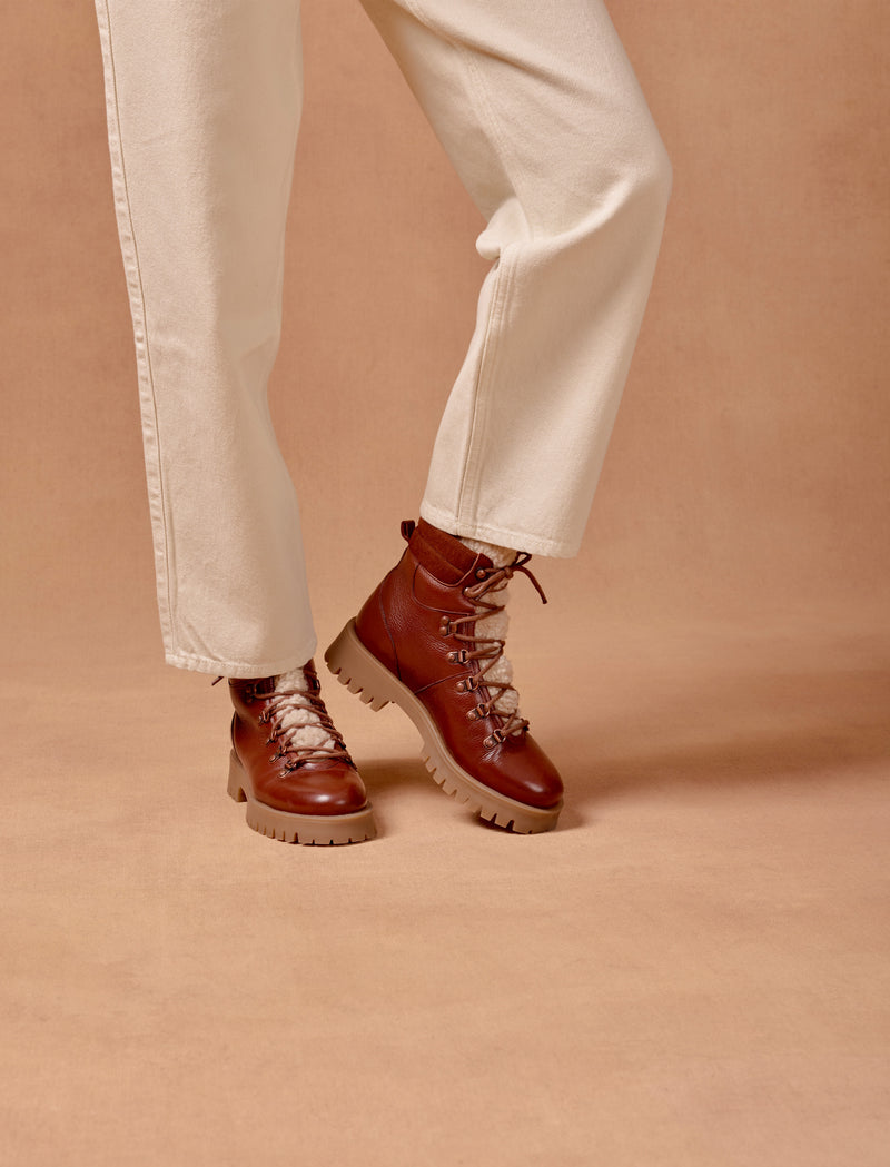 Astrid mit Futter - Cognac  - Image principale