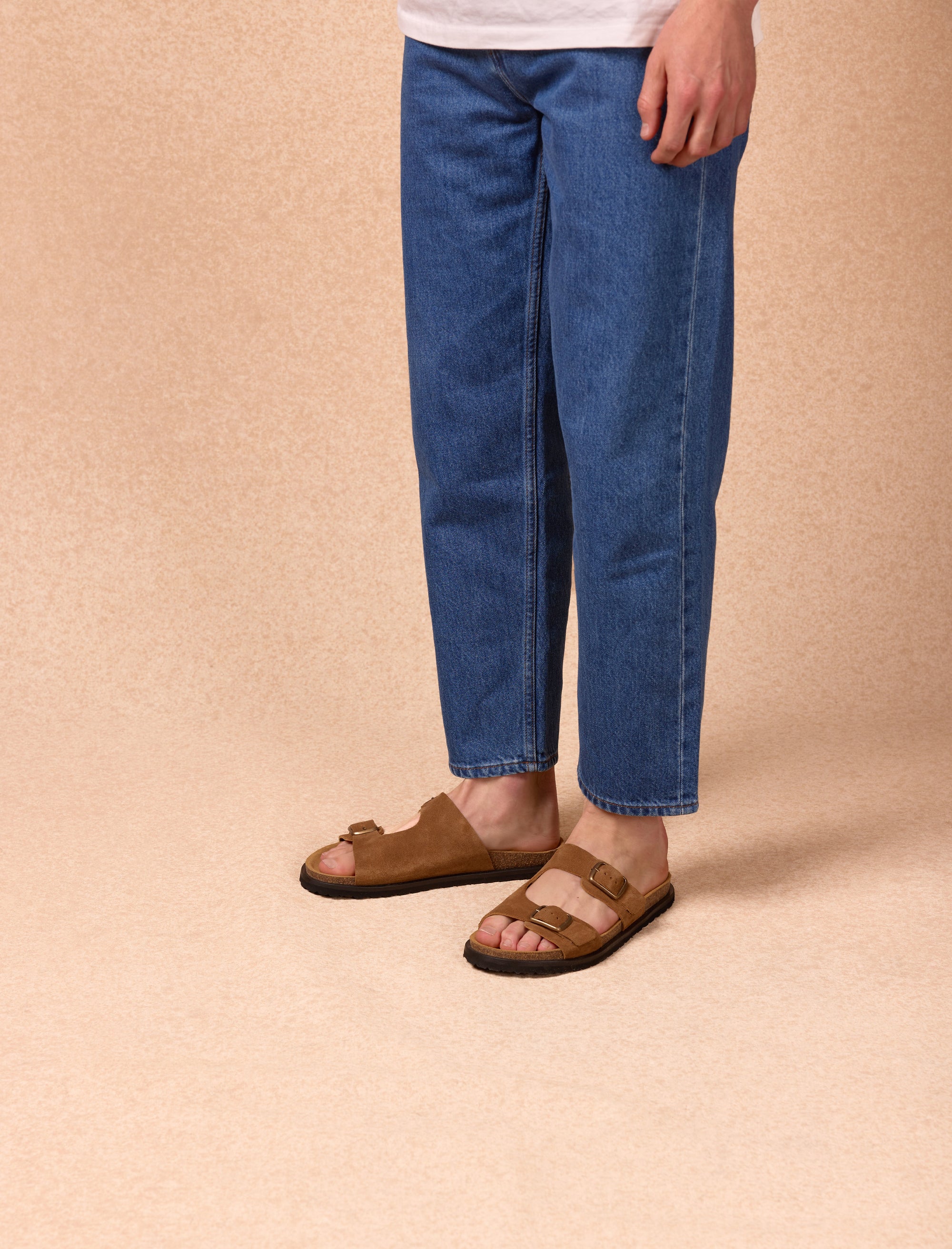 sandales été en cuir pour homme