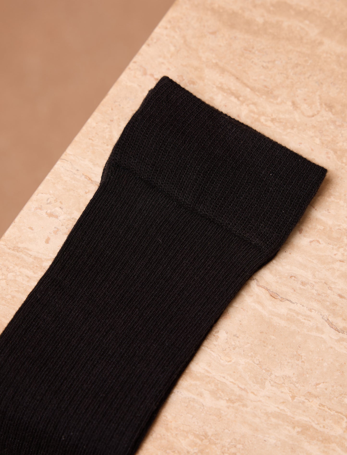 Chaussettes côtelées - Noir