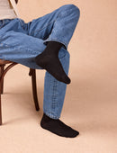 Chaussettes côtelées - Noir