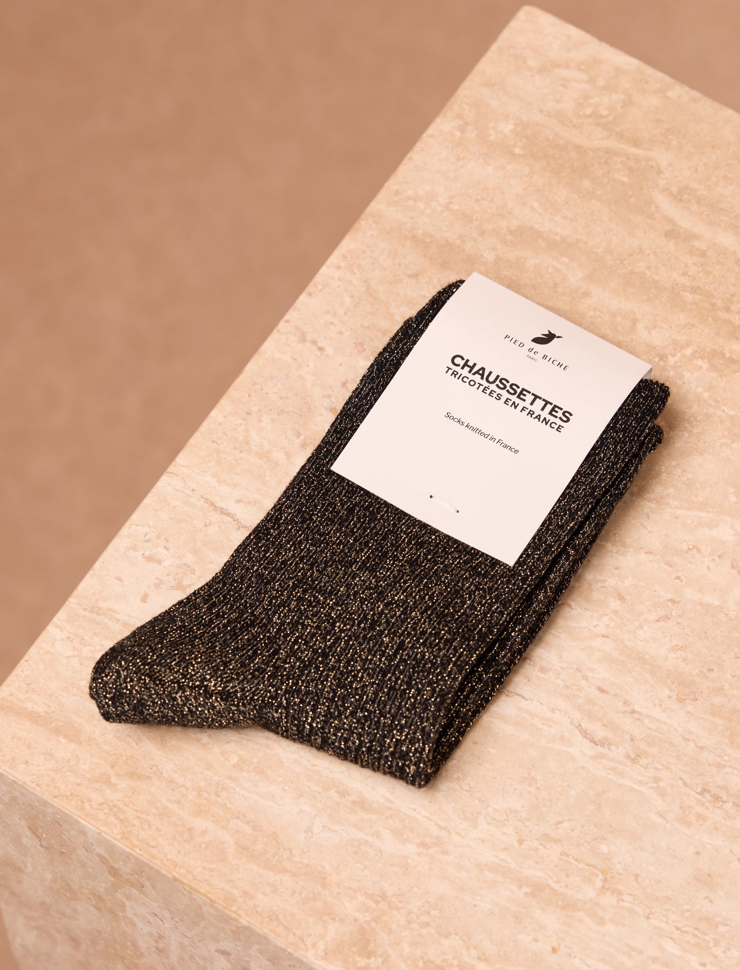 Lurex-Socken - Schwarz 