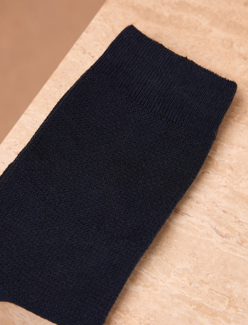 Honeycomb socks - Navy  - Image principale