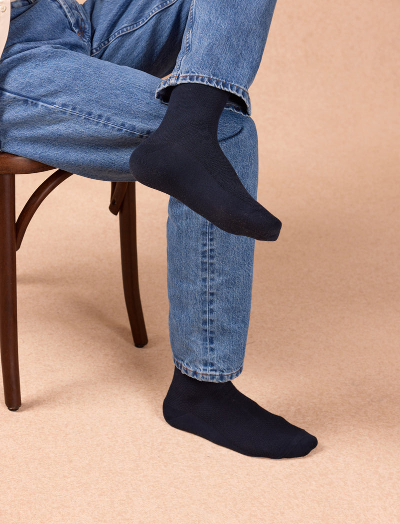 Honeycomb socks - Navy  - Image principale