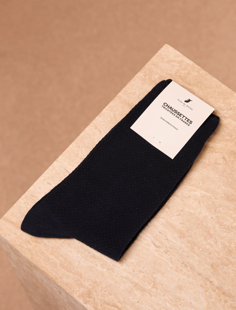Honeycomb socks - Navy  - Image principale