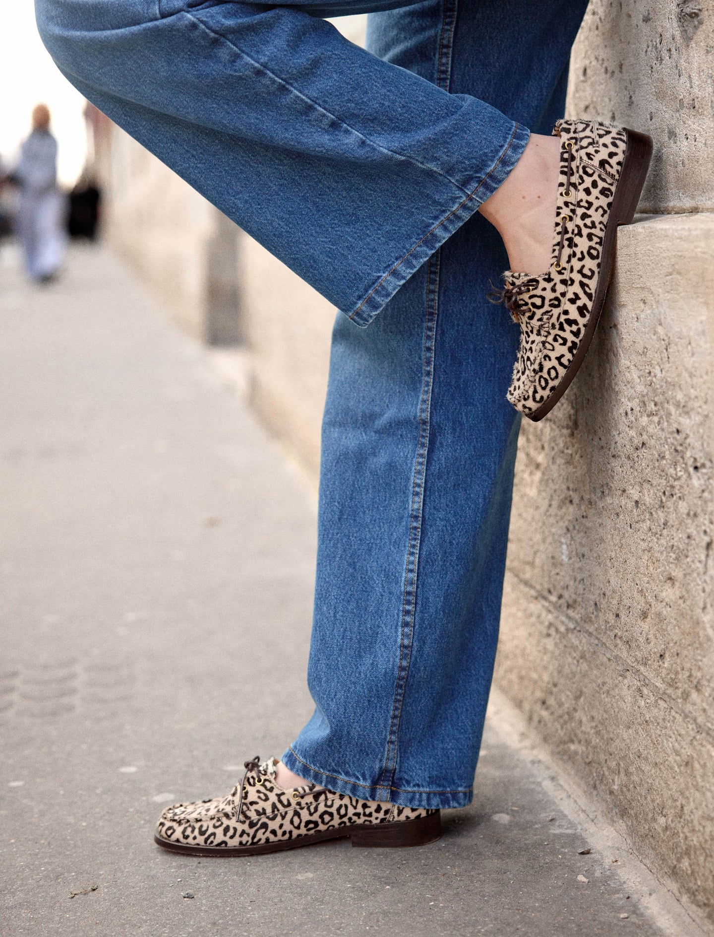 mocassins en cuir pony pour femme