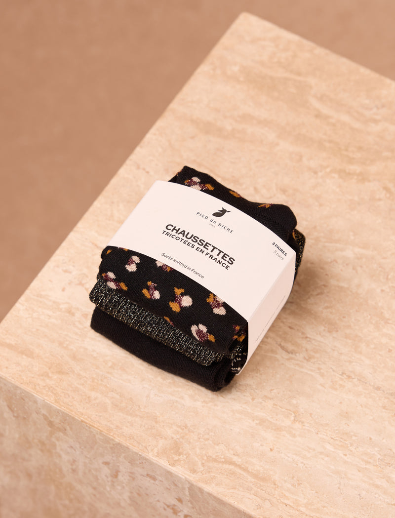 Night Wild Socks Pack - Black & Leopard  - Image principale