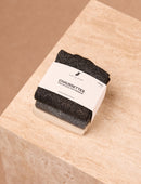 Pack Socken aus Lurex - Schwarz, Grau & Gold 