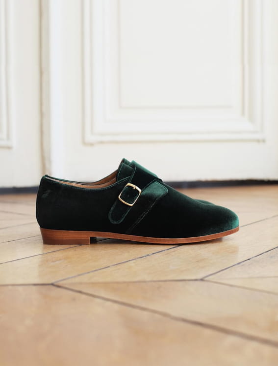 Derbies à boucle Vert impérial