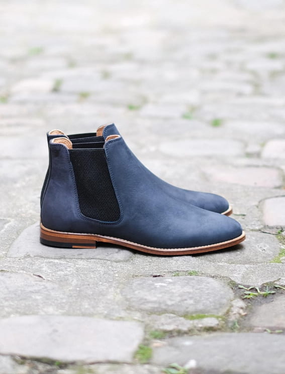Chelsea boots Bleu tempête